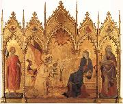 Simone Martini The Annunciation with SS.Ansanus and Margaret and Four Prophets china oil painting artist